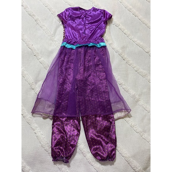 DISNEY PRINCESS JASMIN ALADDIN COSTUME PURPLE SIZE SMALL 4-6X - Read!! - Picture 2 of 6